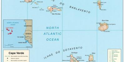 Kaart van Kaap Verde