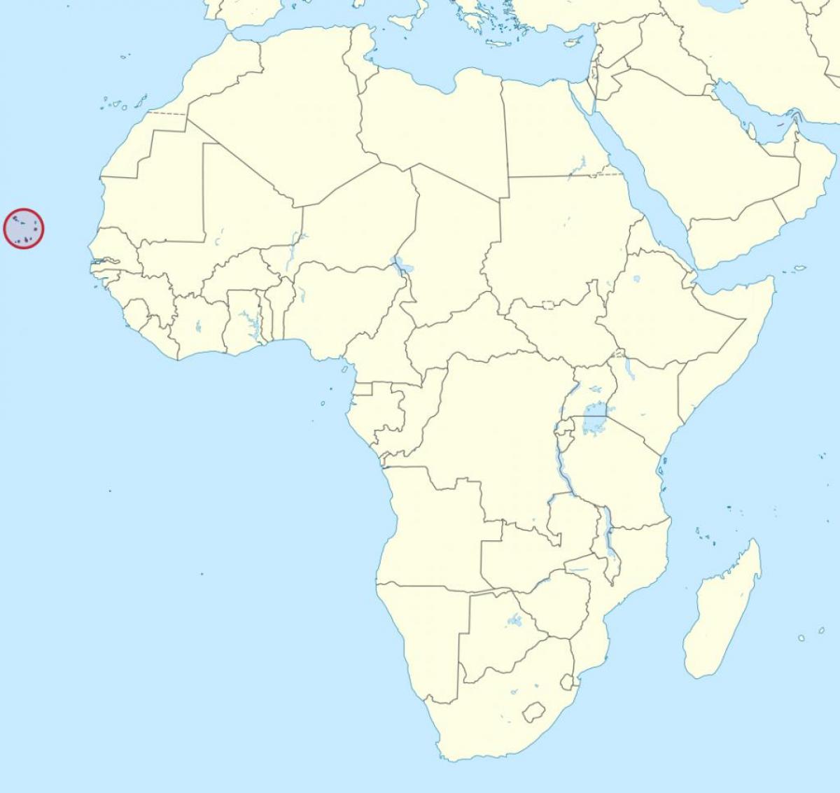 Cabo Verde afrika kaart